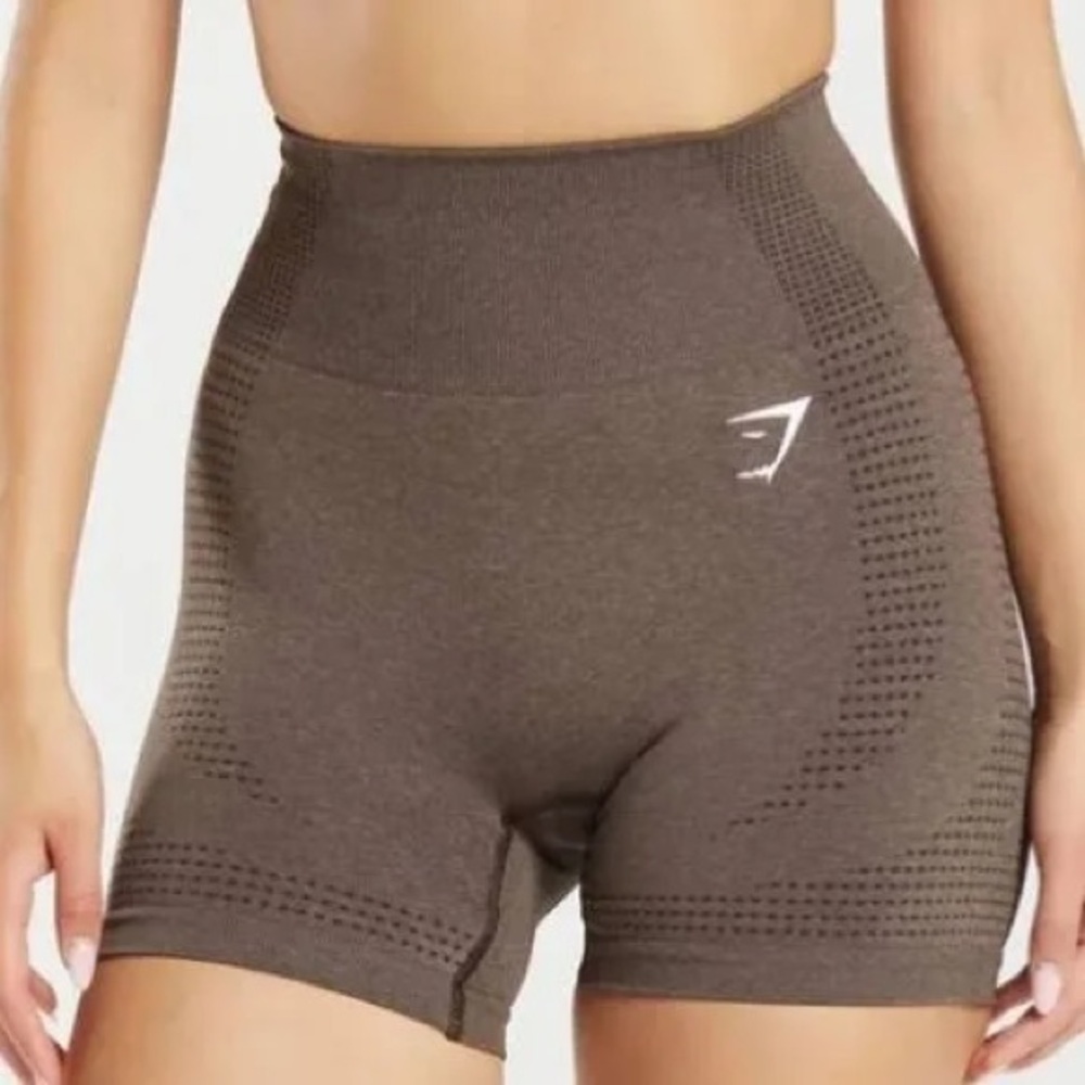 Gymshark Vital Seamless 2.0 shorts in the color Espresso Marl size small